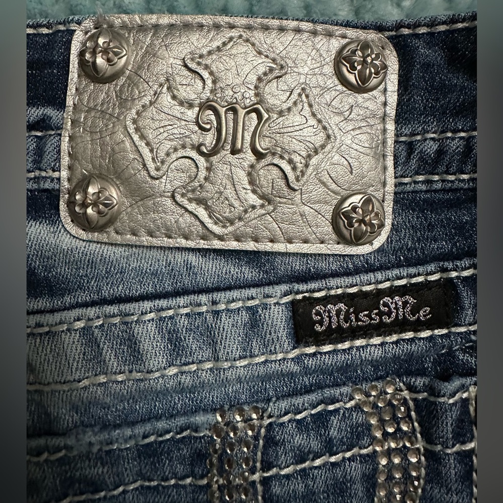 Miss Me Womens Distressed Denim Skinny Jeans - Picture 11 of 12